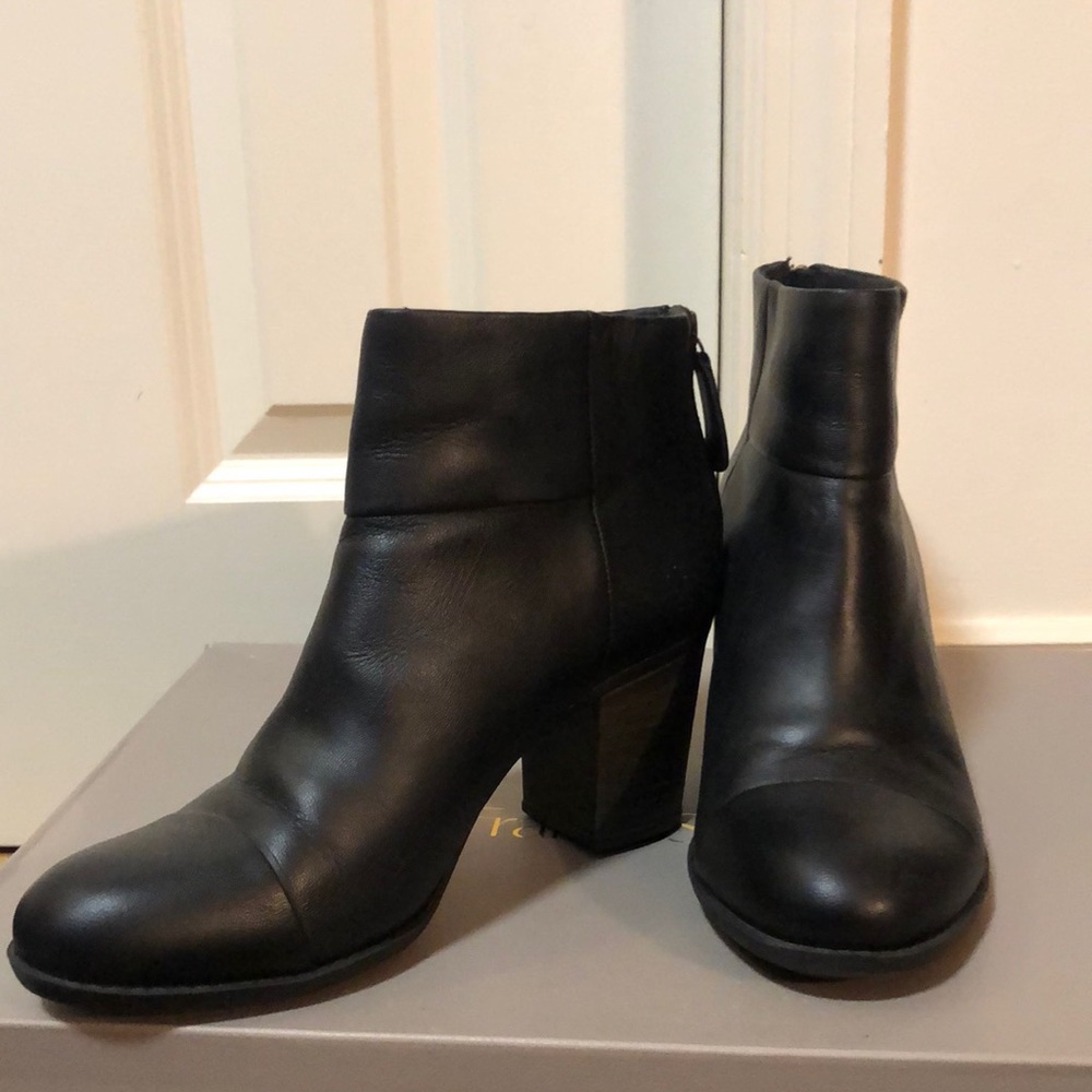 Clarks Leather Heeled Booties
